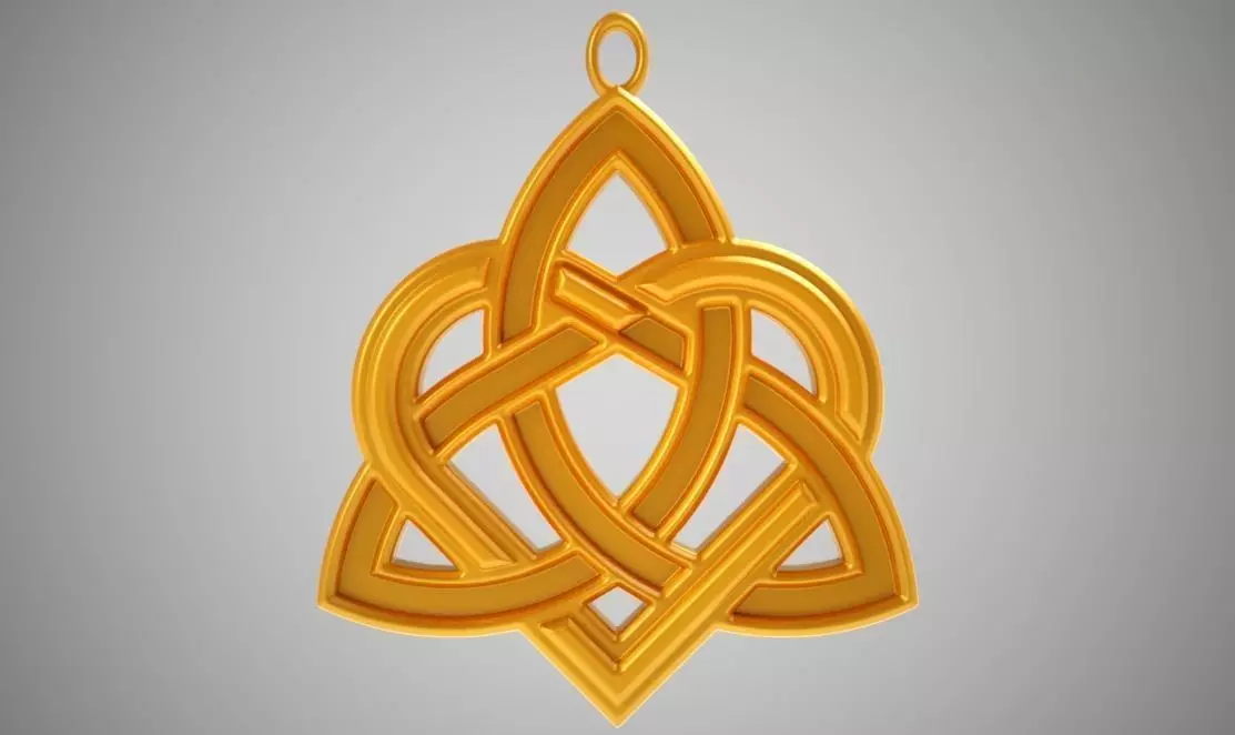 Celtic Heart Necklace 3D print model