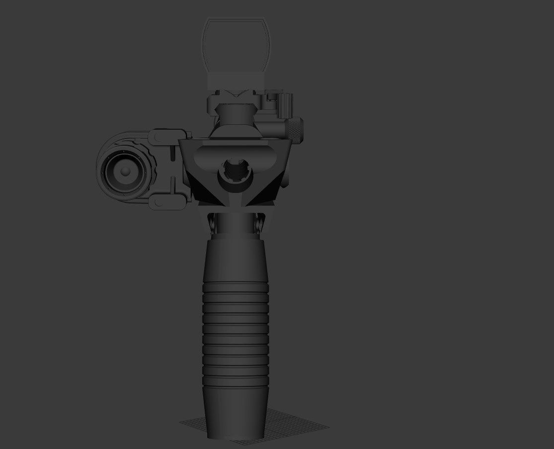 1911 pistol conversion kit 3D model_5