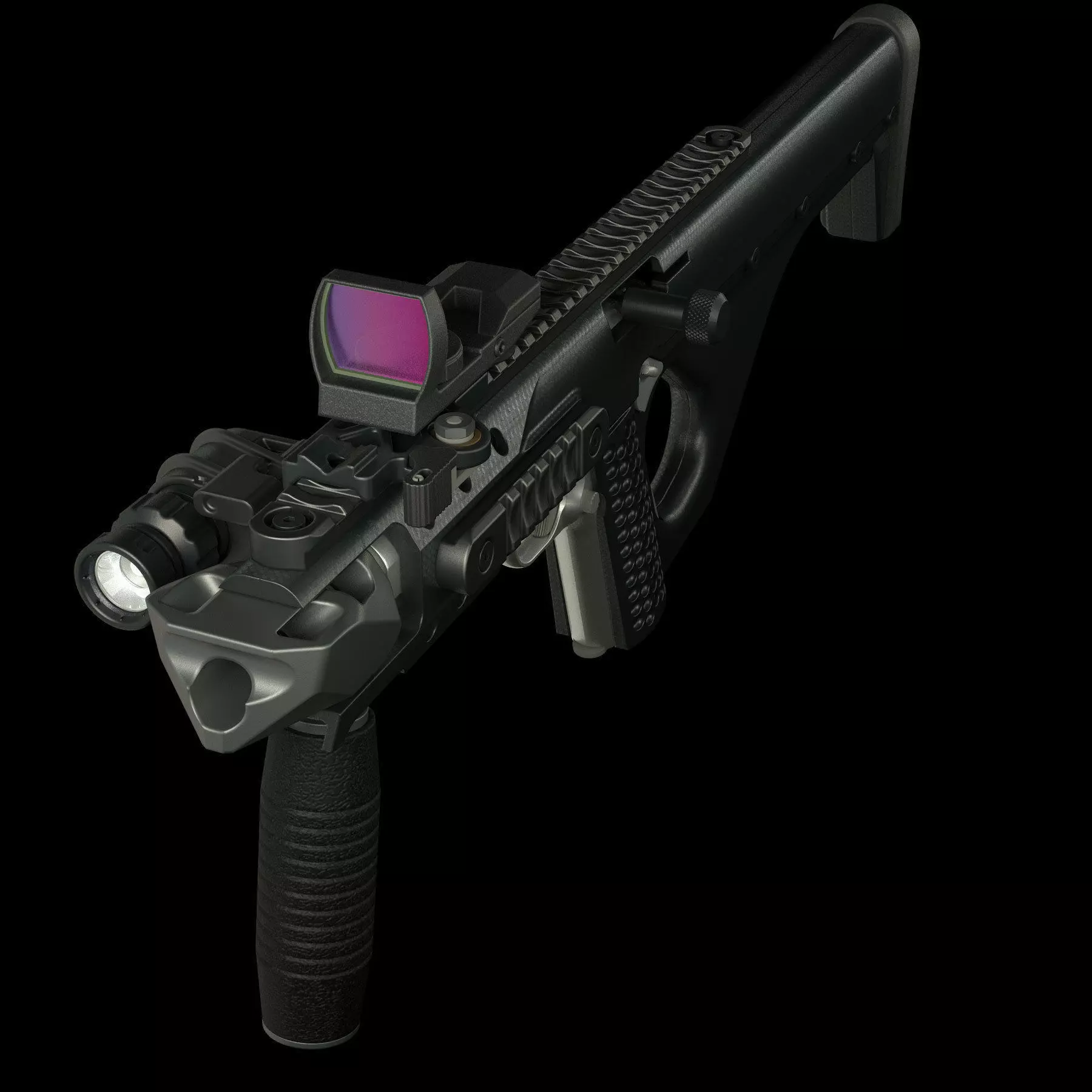 1911 pistol conversion kit 3D model_0