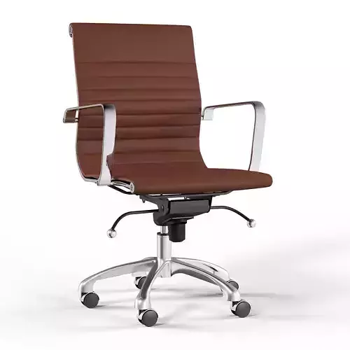 Carson Carrington Ornes Ribbed Mid-back Terracota Brown 3D