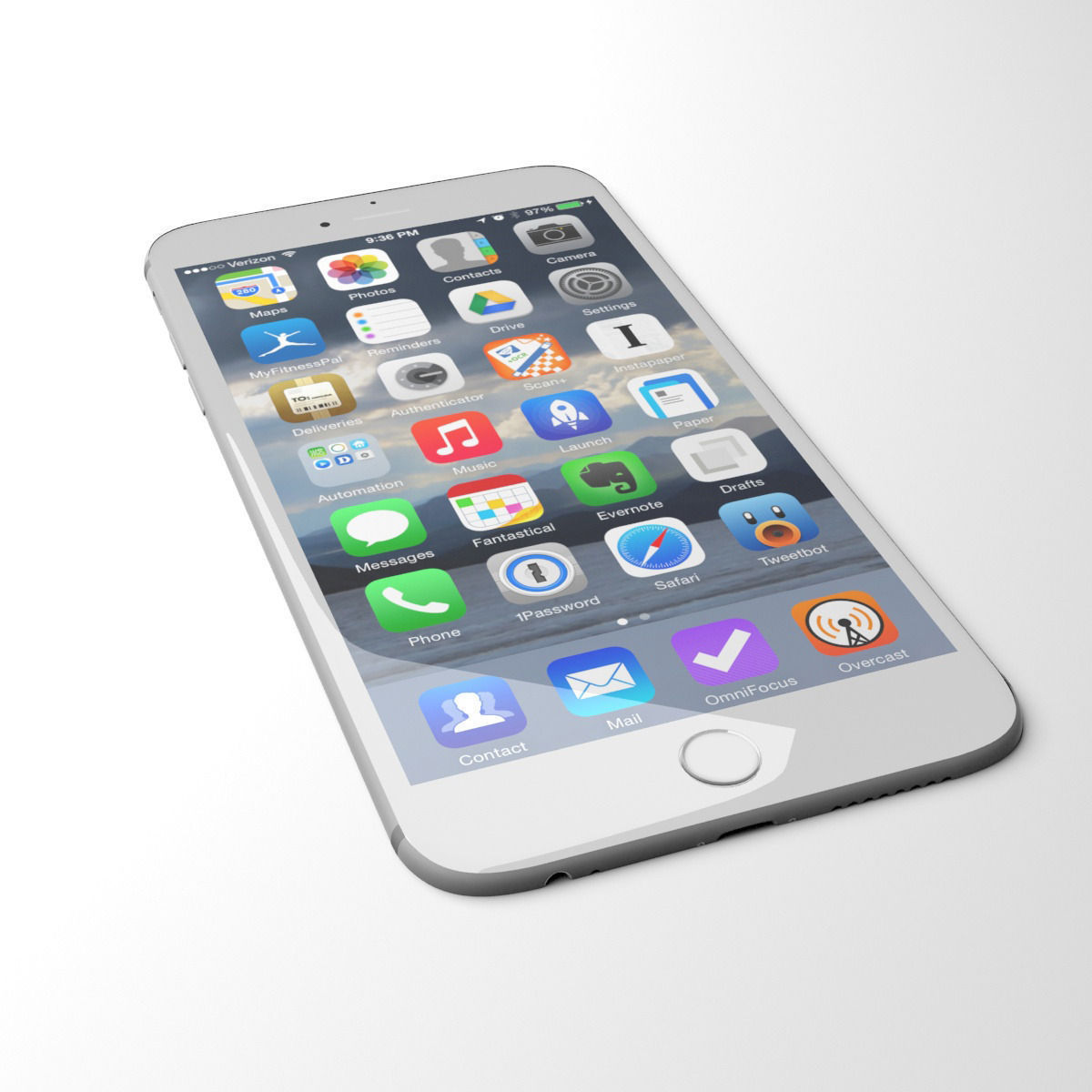 Apple iPhone 6 grey 3D model_1