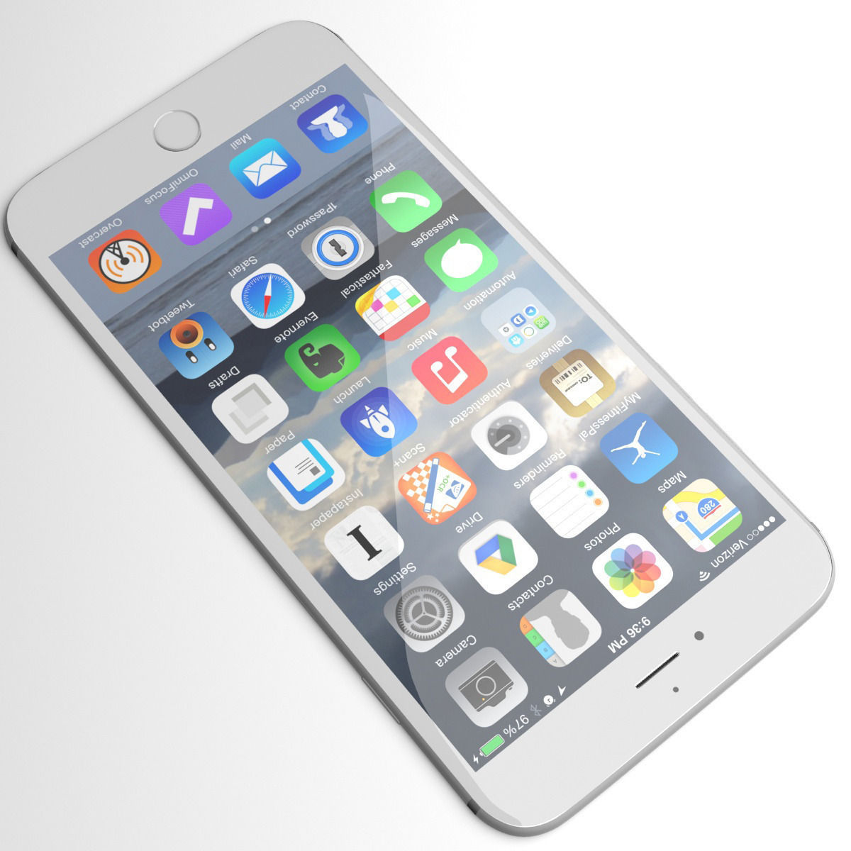 Apple iPhone 6 grey 3D model_4