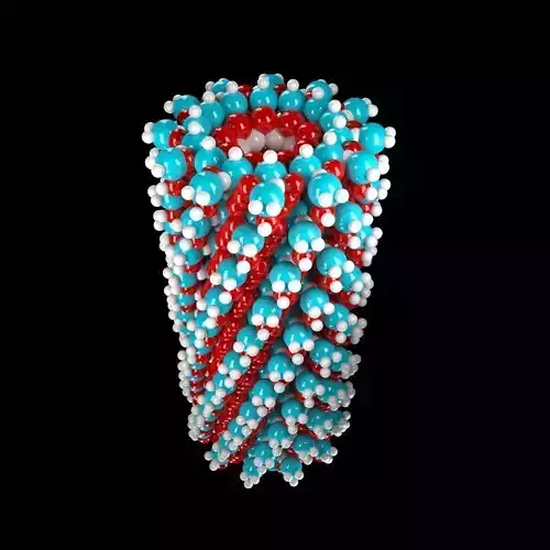 Molecular system modeling 3D model