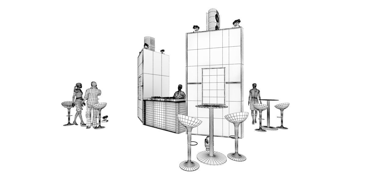 Luminous totem for event 3D model_13