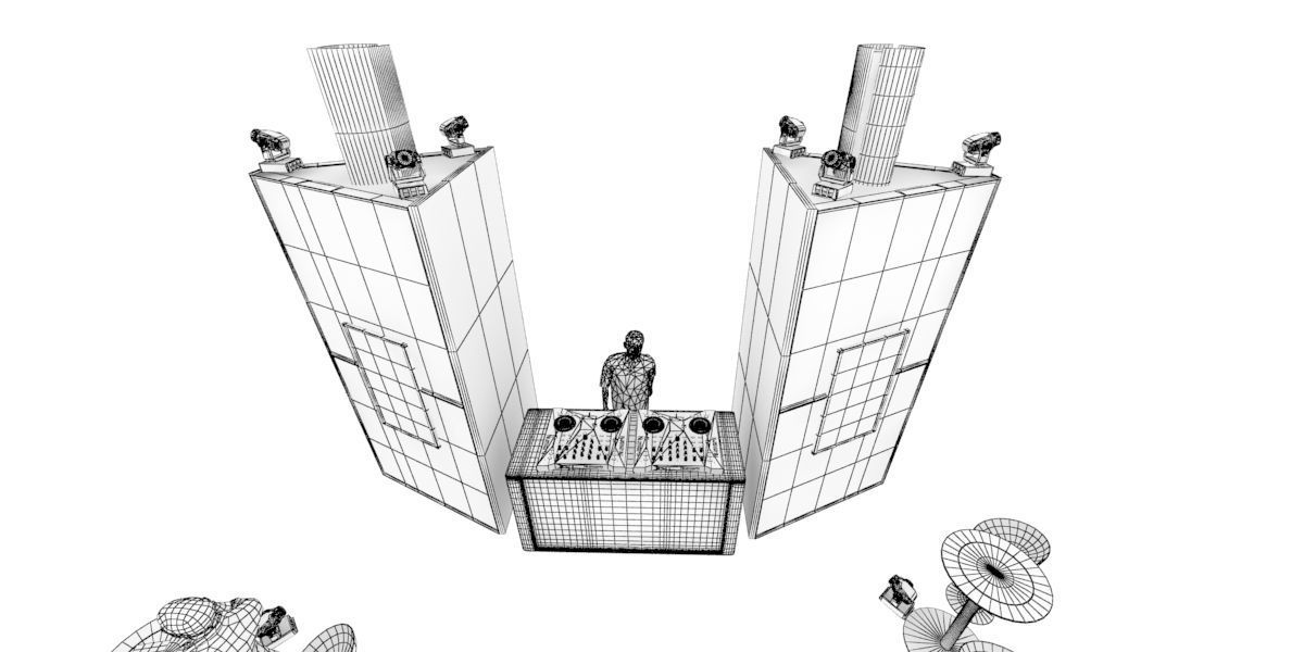 Luminous totem for event 3D model_10