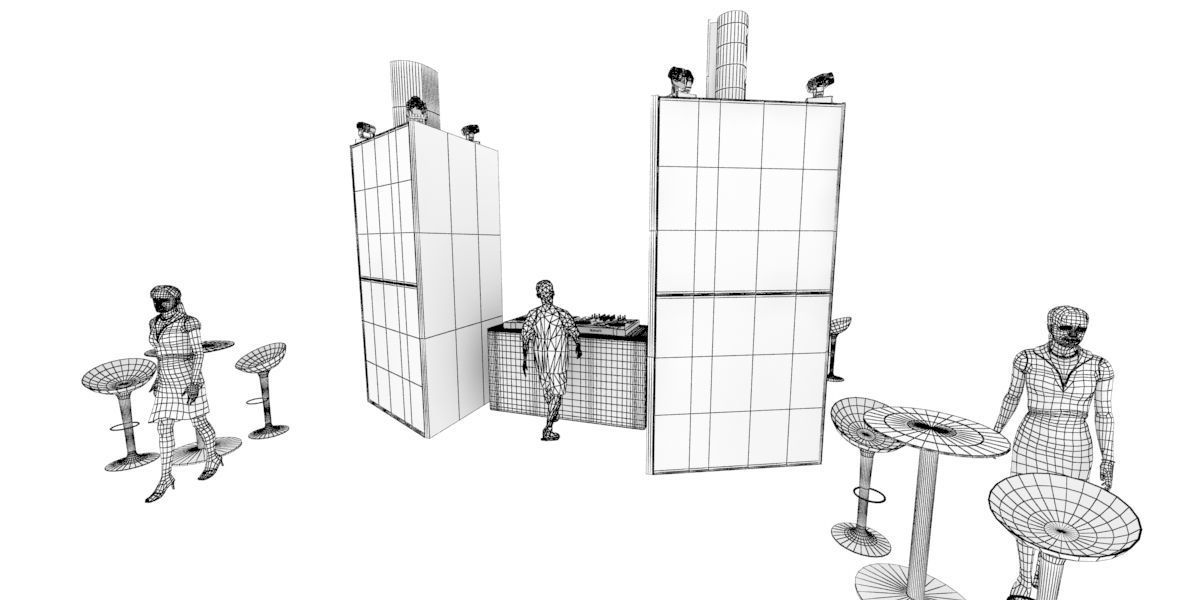 Luminous totem for event 3D model_12