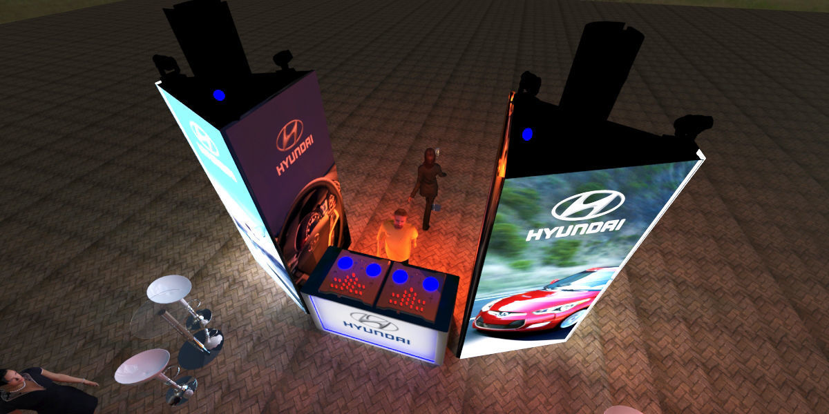 Luminous totem for event 3D model_6