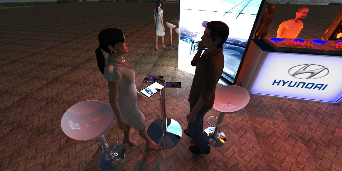 Luminous totem for event 3D model_8