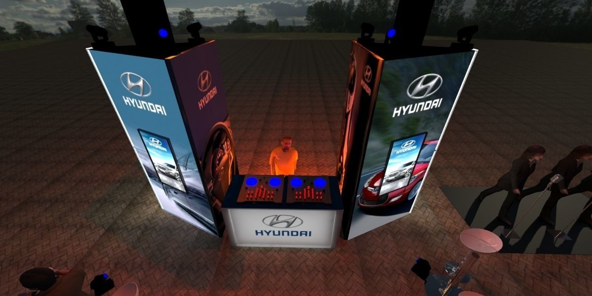 Luminous totem for event 3D model_2