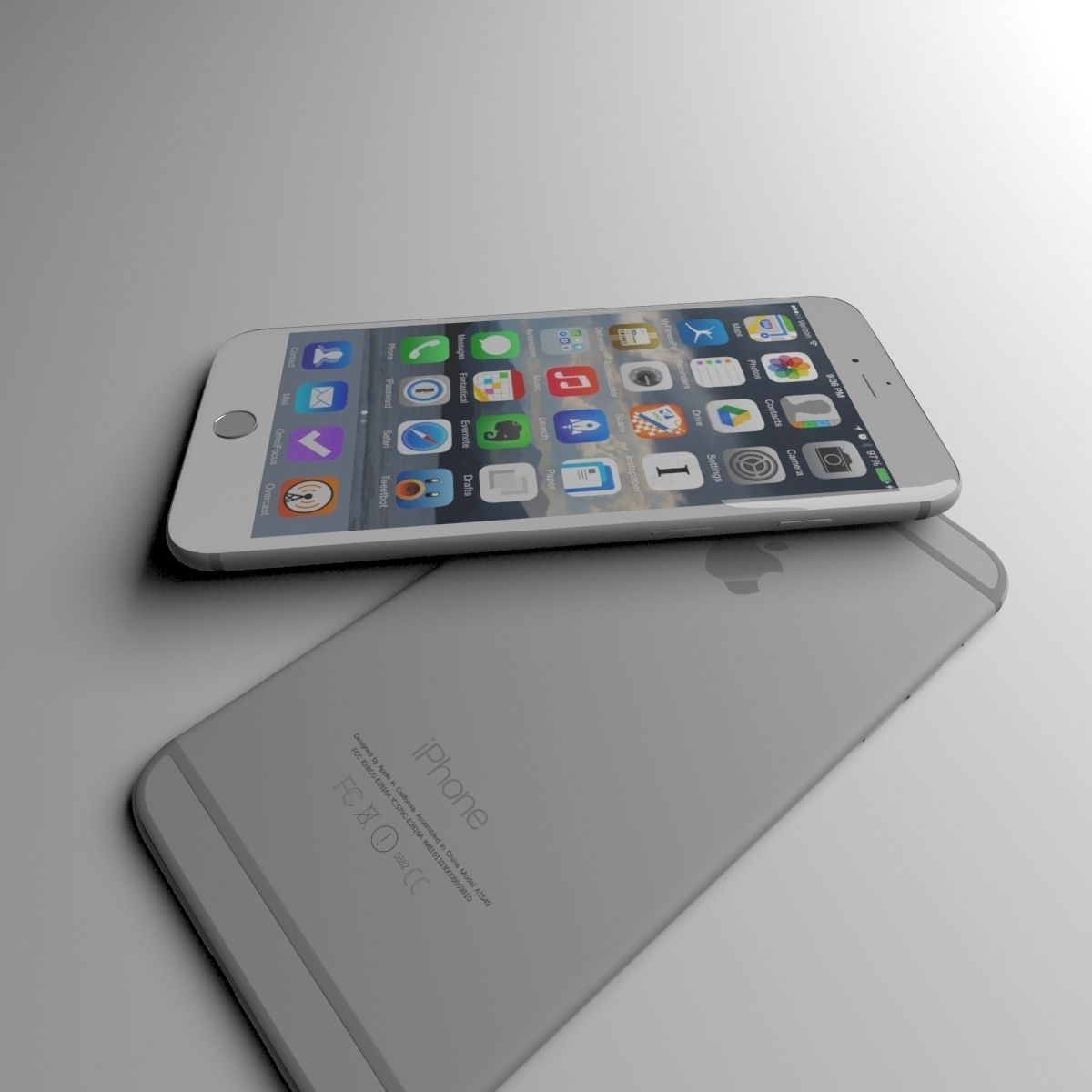 Apple iphone 6 and 6 plus all color 3D model_21