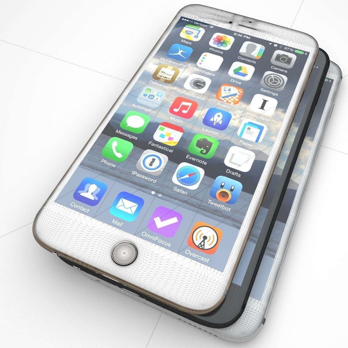 Apple iphone 6 and 6 plus all color 3D model_25