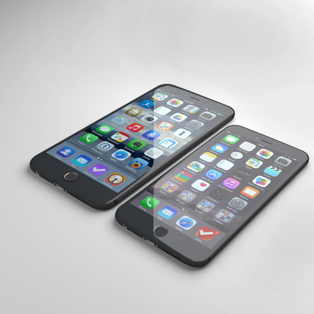 Apple iphone 6 and 6 plus all color 3D model_30
