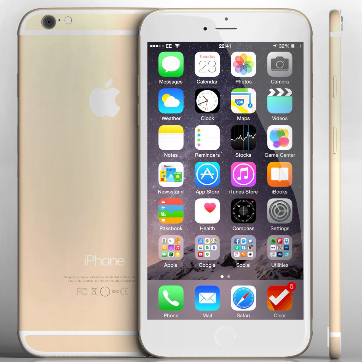 Apple iphone 6 and 6 plus all color 3D model_5