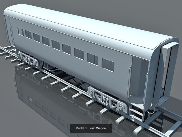 Coal Tender Train Cars 3D Model Collection_1