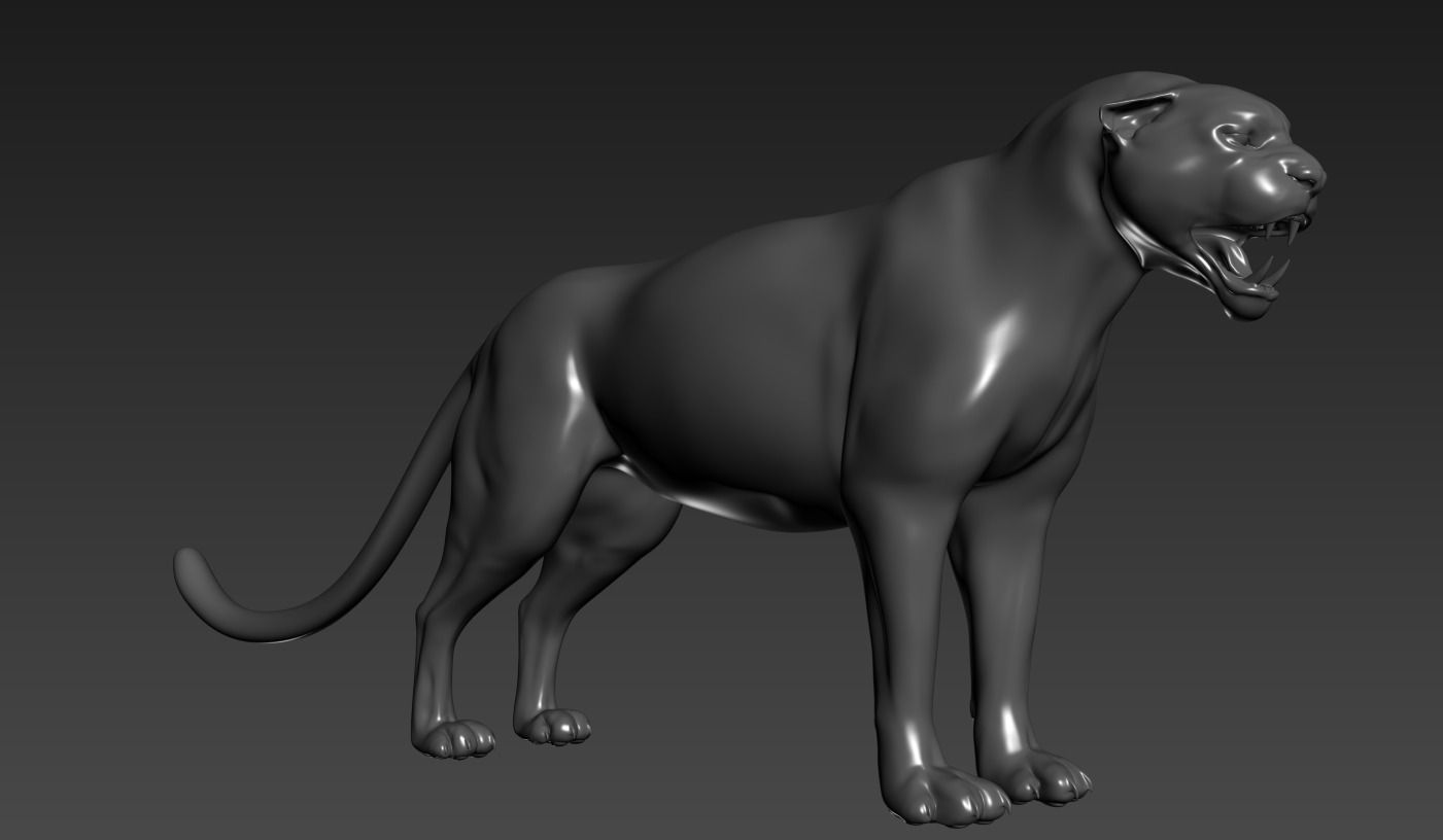 Panther model 3D model 3D printable | CGTrader