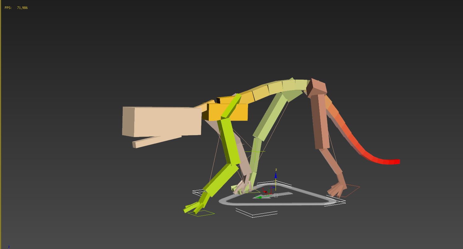 Triceratops dinosaur 3D model_1