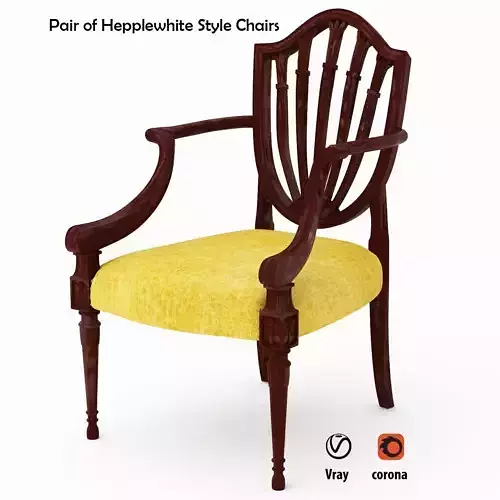 Pair of Hepplewhite Style Chairs