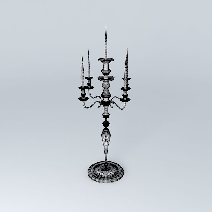 candlestick candelabra Free 3D model_4