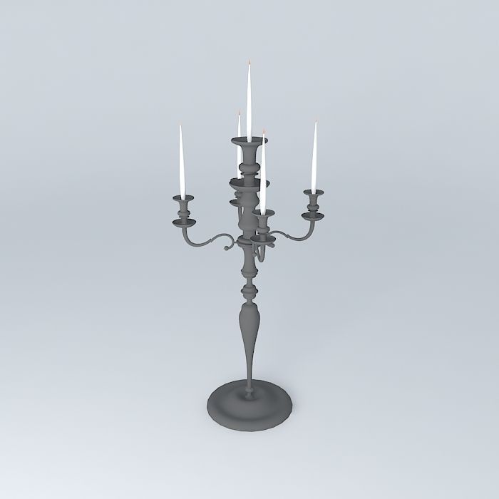 candlestick candelabra Free 3D model_2