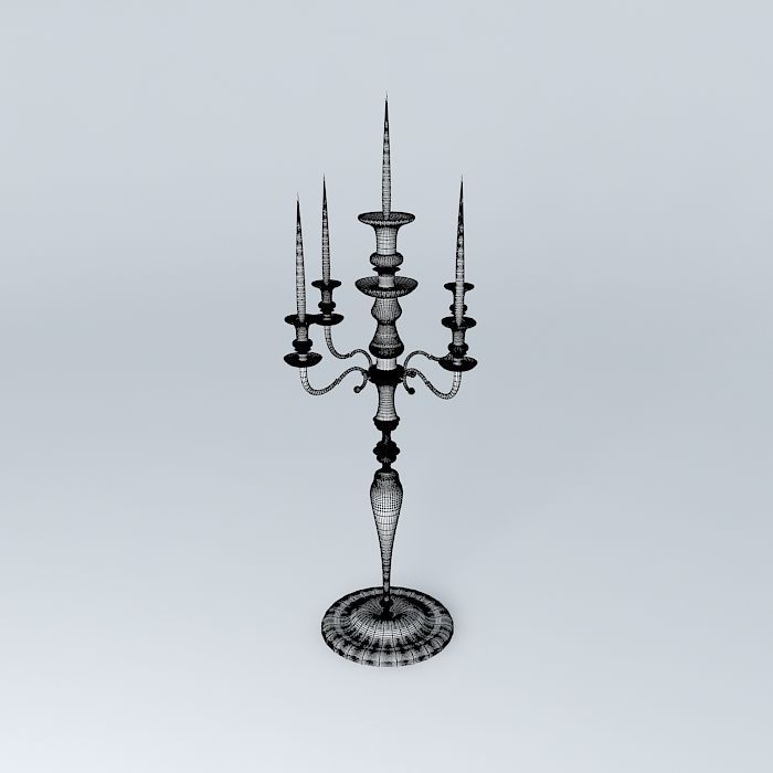 candlestick candelabra Free 3D model_3