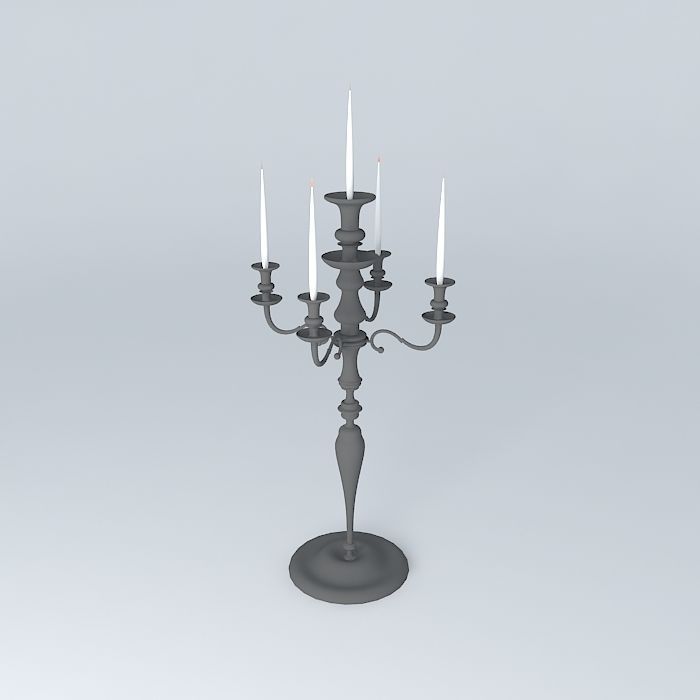 candlestick candelabra Free 3D model_1