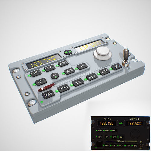 RADIO Panel Low-poly 3D model