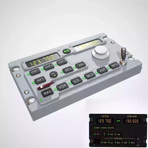 RADIO Panel Low-poly 3D model