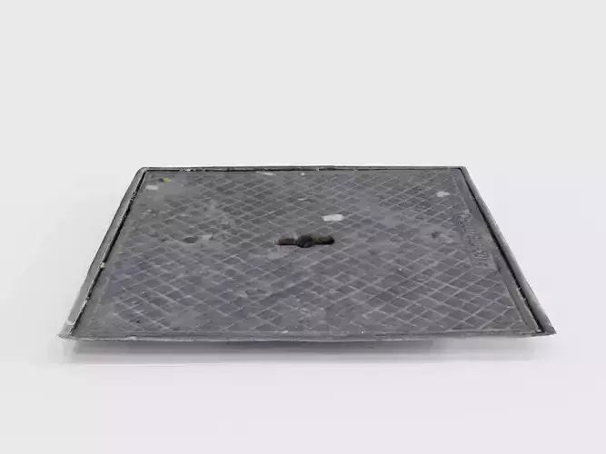 Steel manhole Low-poly 3D model Steel manhole Low-poly 3D model