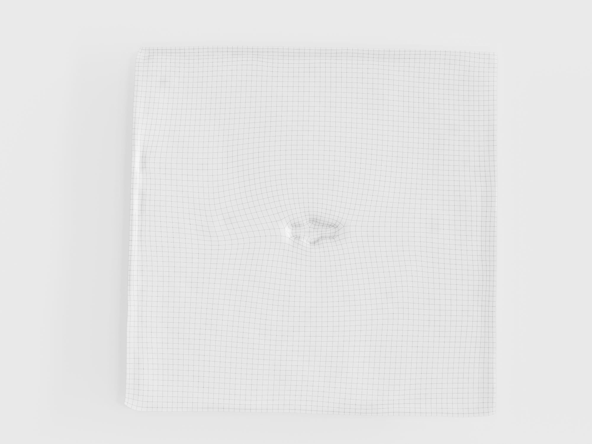 Steel manhole Low-poly 3D model_2