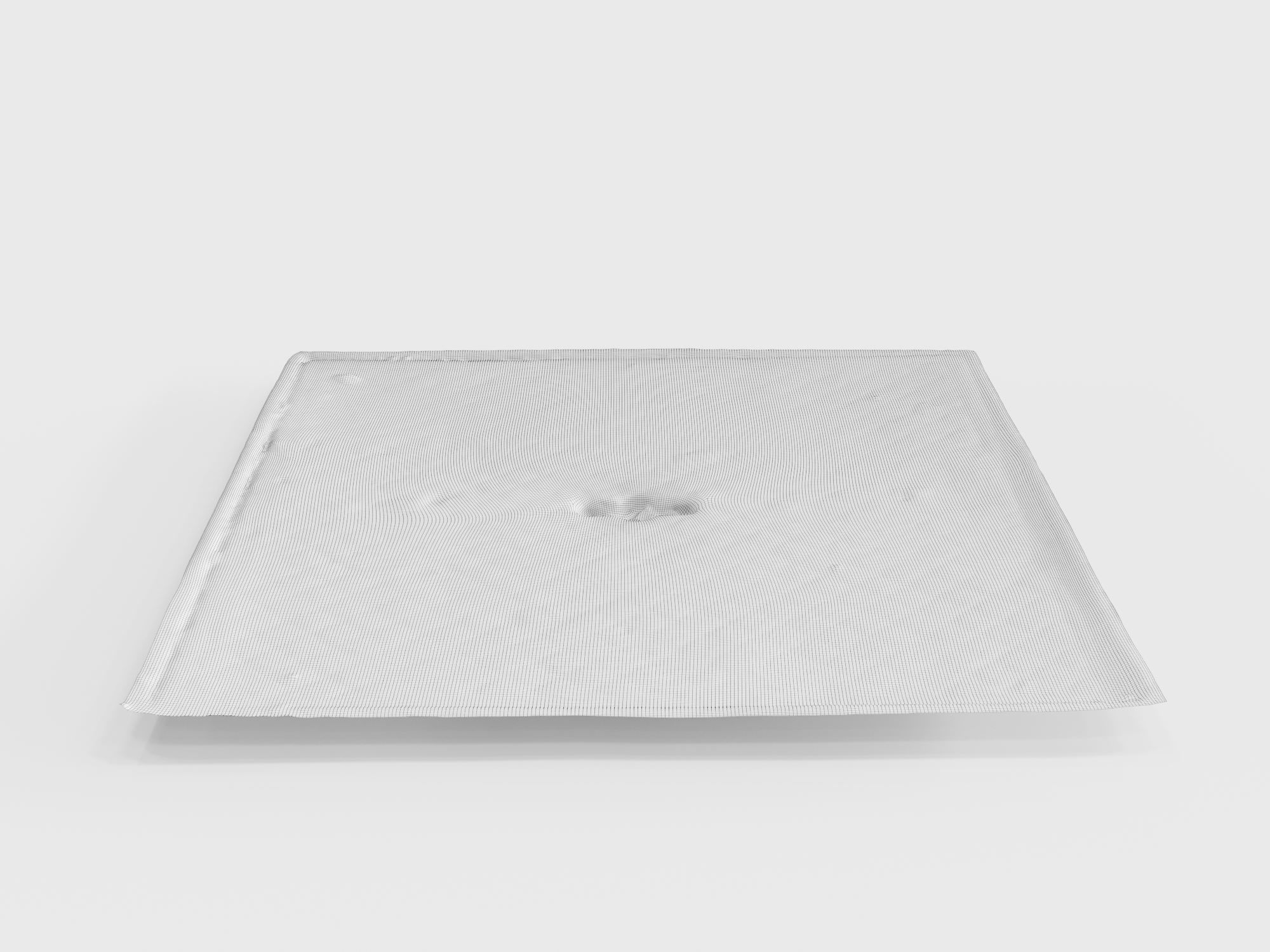 Steel manhole Low-poly 3D model_7