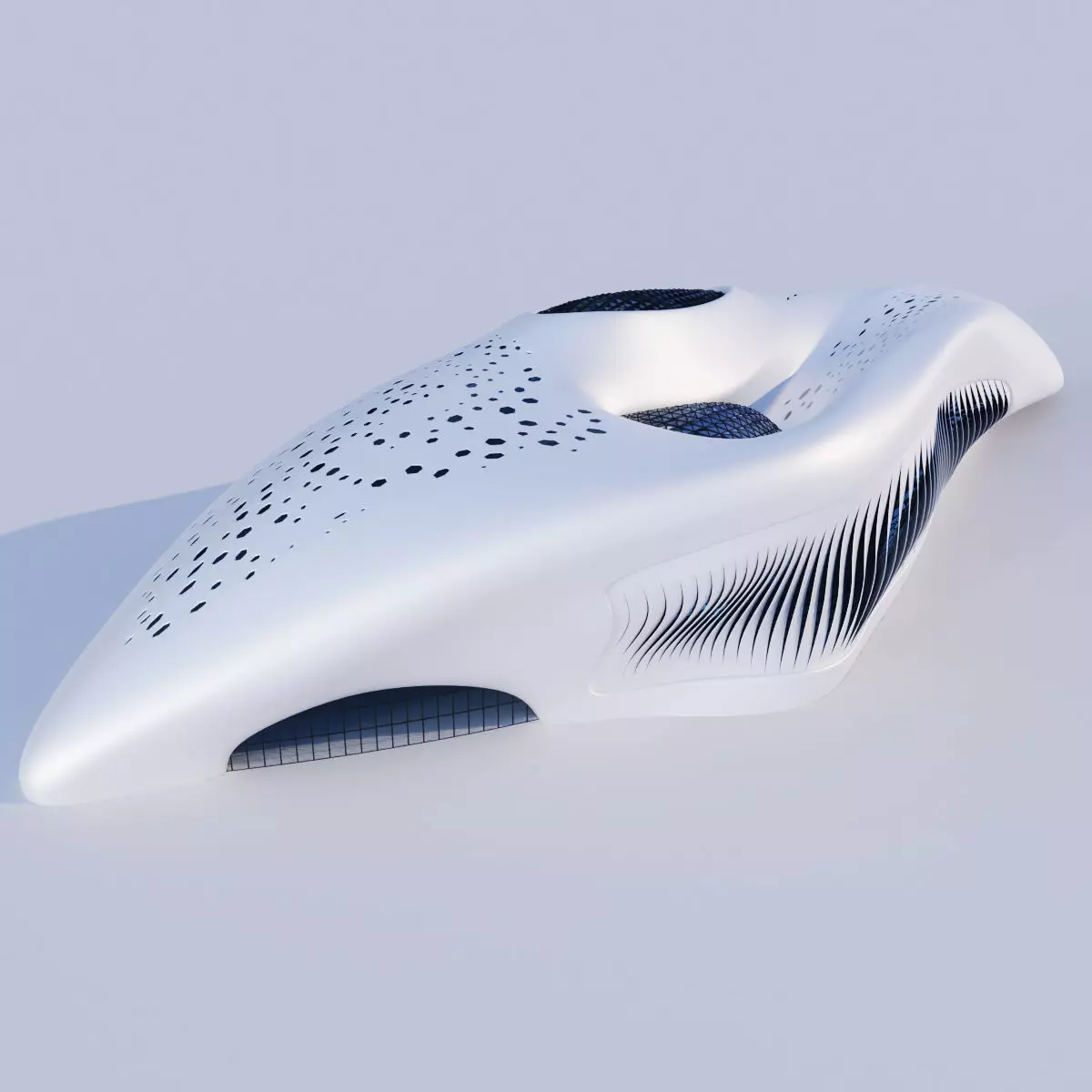 Futuristic building 7 3D model_0