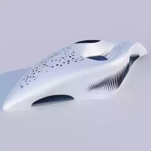 Futuristic building 7 3D model