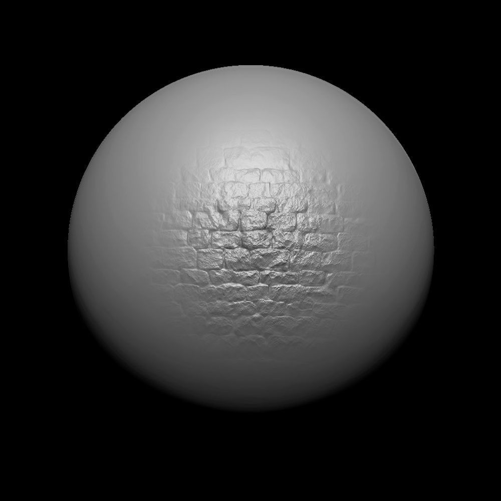 Zbrush Alpha Rock Wall Set01 Texture_7