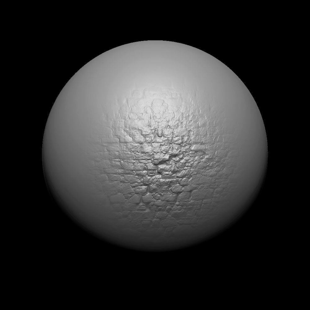 Zbrush Alpha Rock Wall Set01 Texture_6