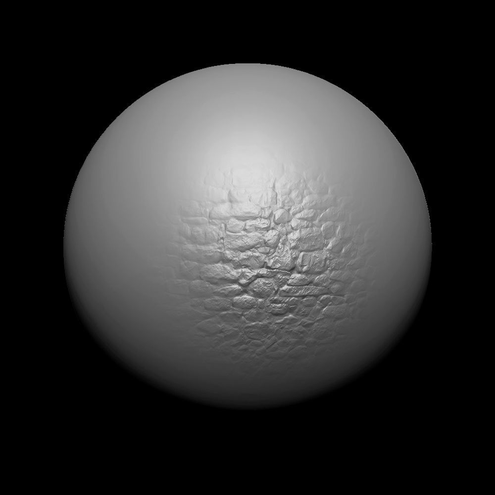 Zbrush Alpha Rock Wall Set01 Texture_13