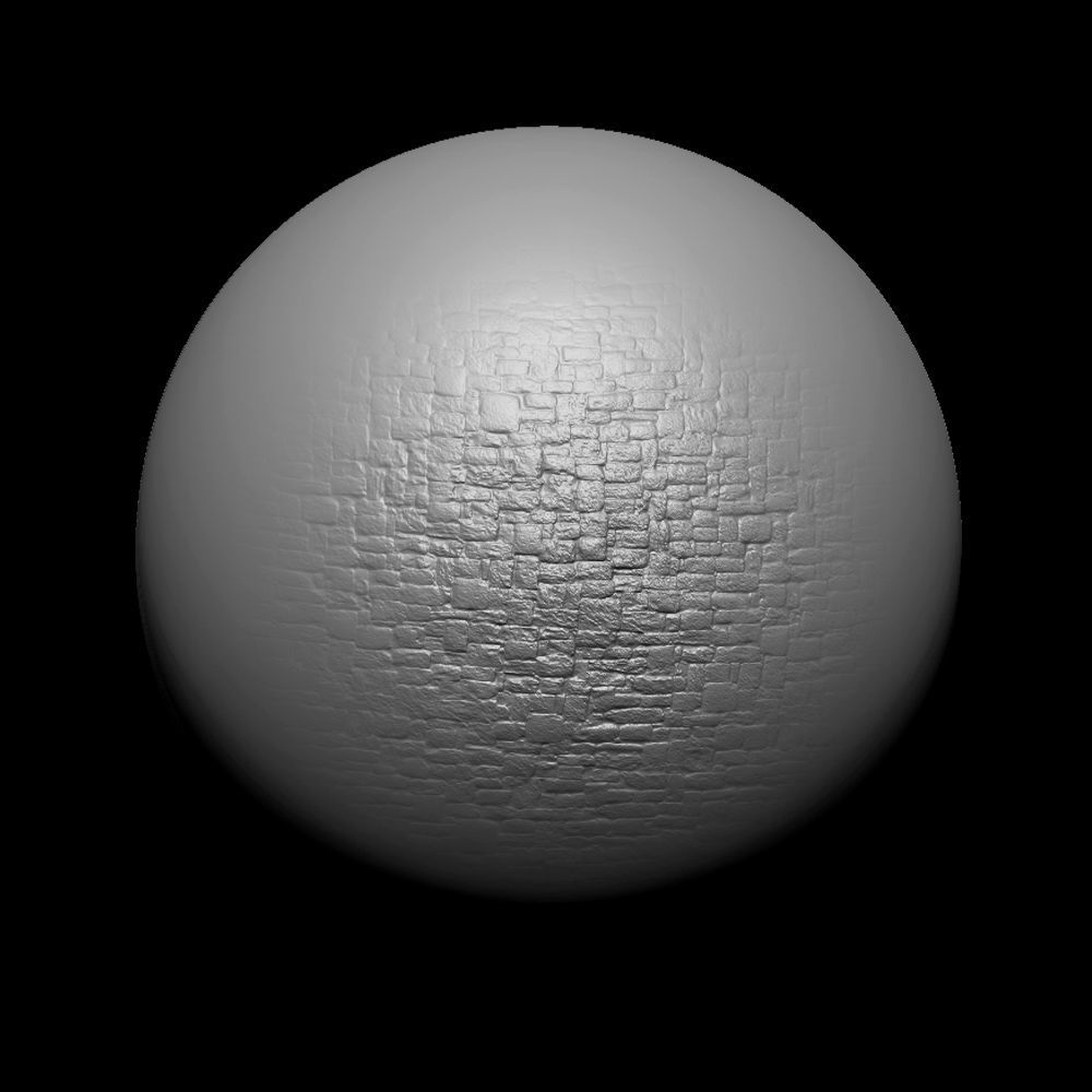 Zbrush Alpha Rock Wall Set01 Texture_24