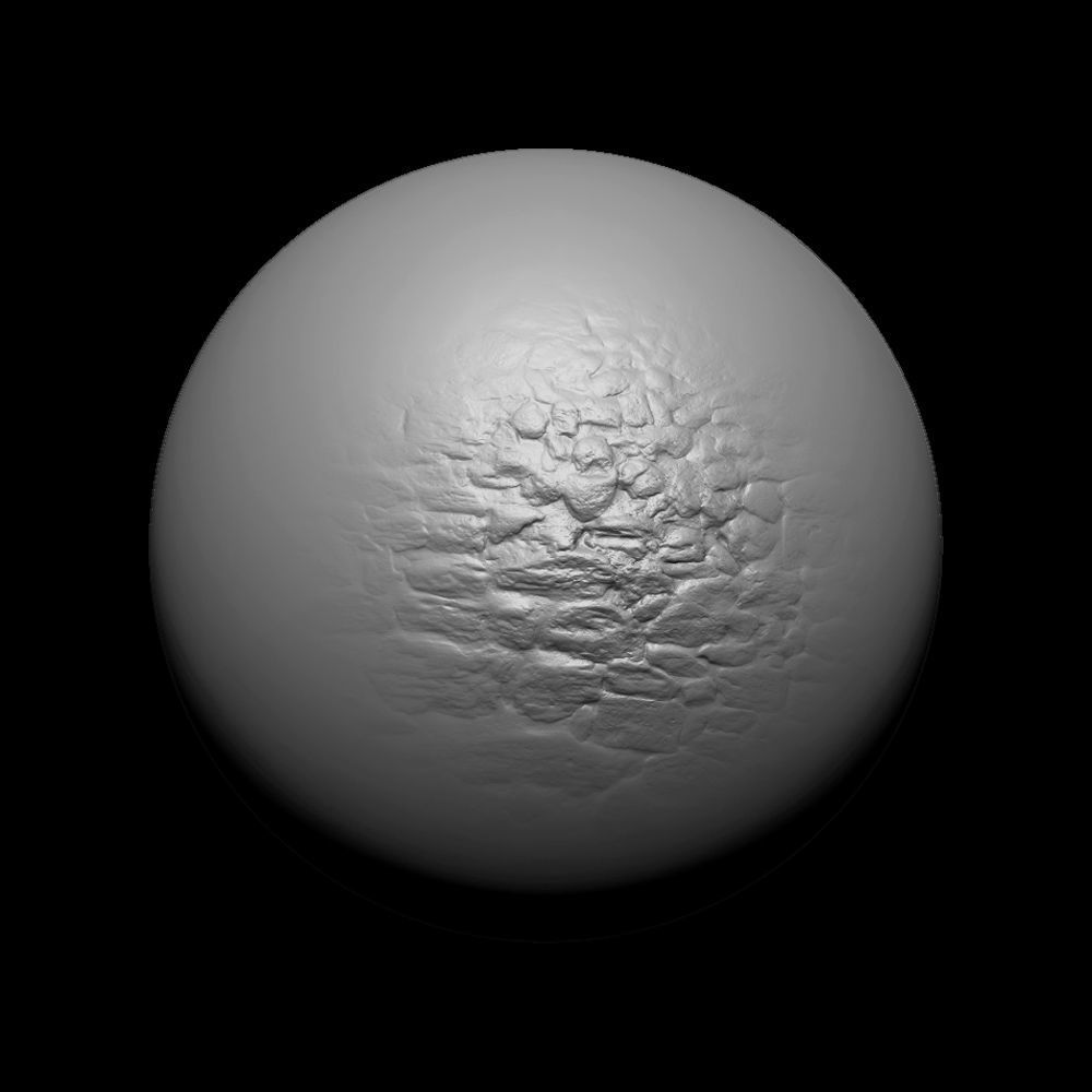 Zbrush Alpha Rock Wall Set01 Texture_4