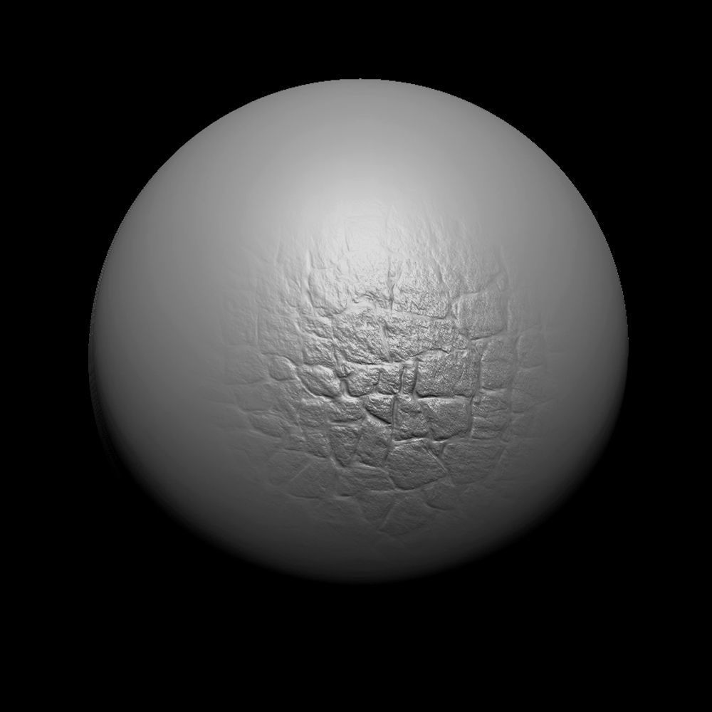 Zbrush Alpha Rock Wall Set01 Texture_27