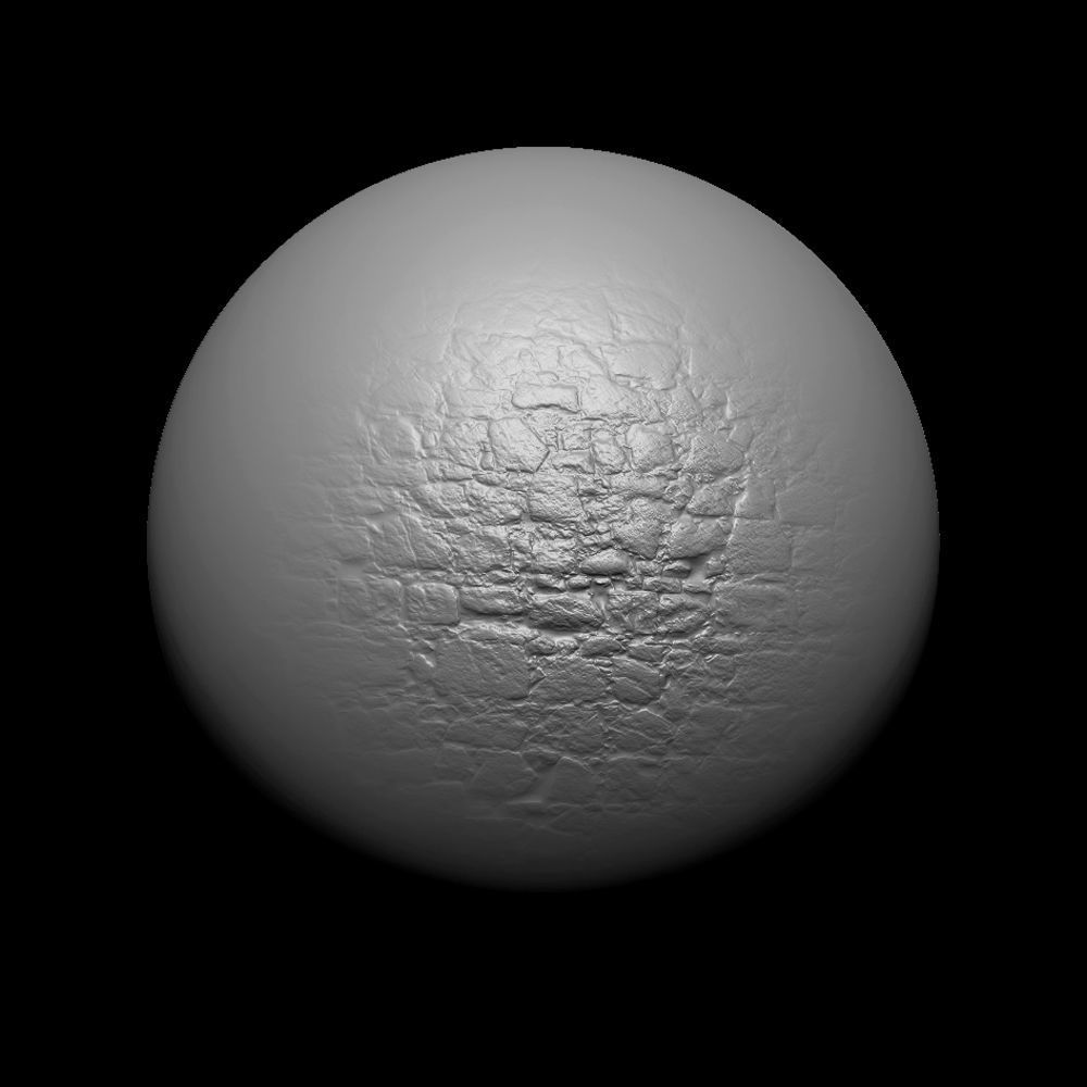 Zbrush Alpha Rock Wall Set01 Texture_5