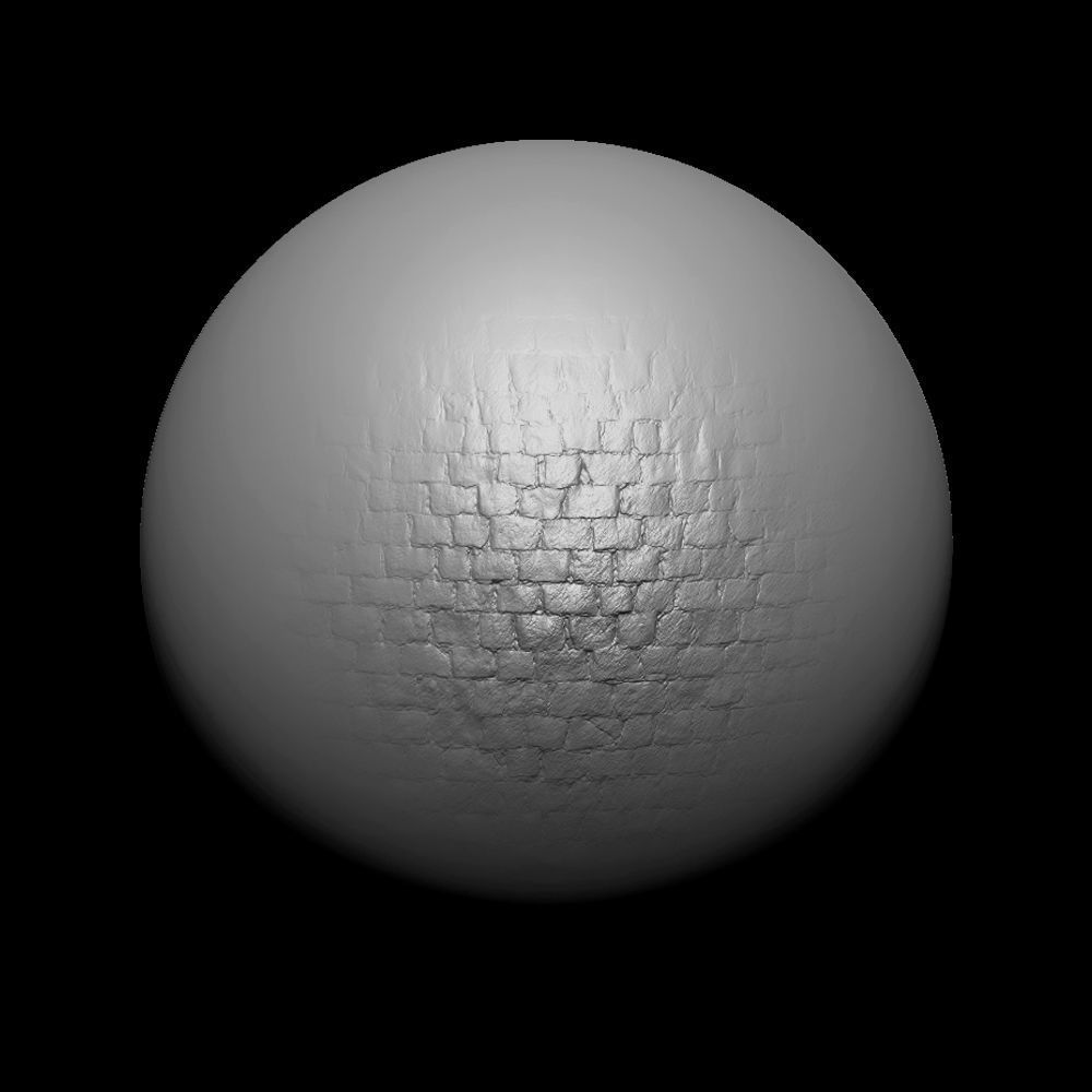 Zbrush Alpha Rock Wall Set01 Texture_12