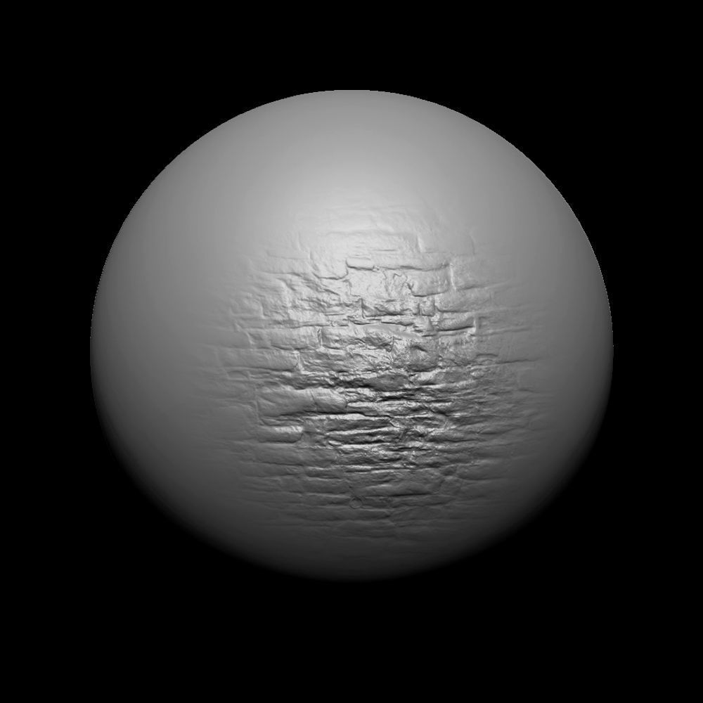 Zbrush Alpha Rock Wall Set01 Texture_14