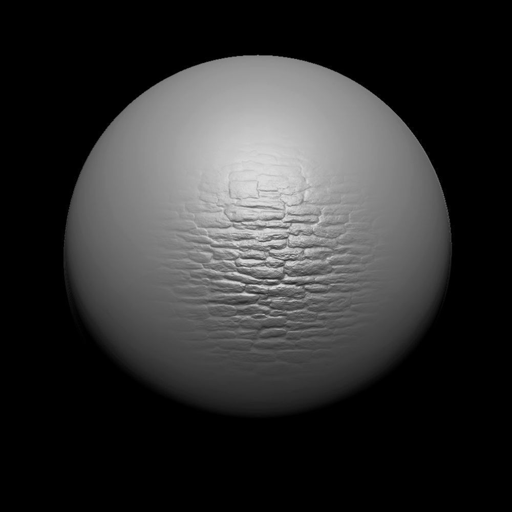 Zbrush Alpha Rock Wall Set01 Texture_20