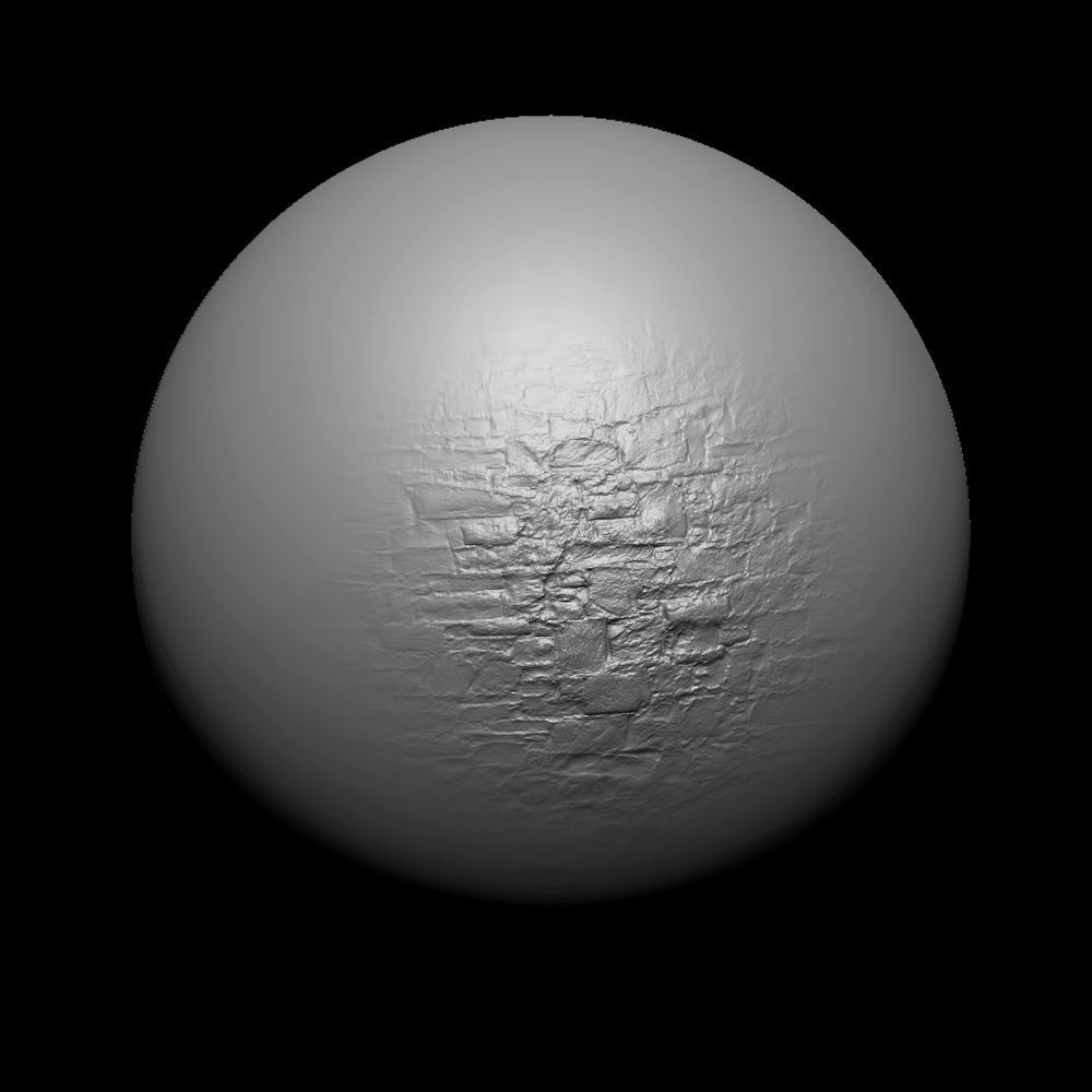 Zbrush Alpha Rock Wall Set01 Texture_22