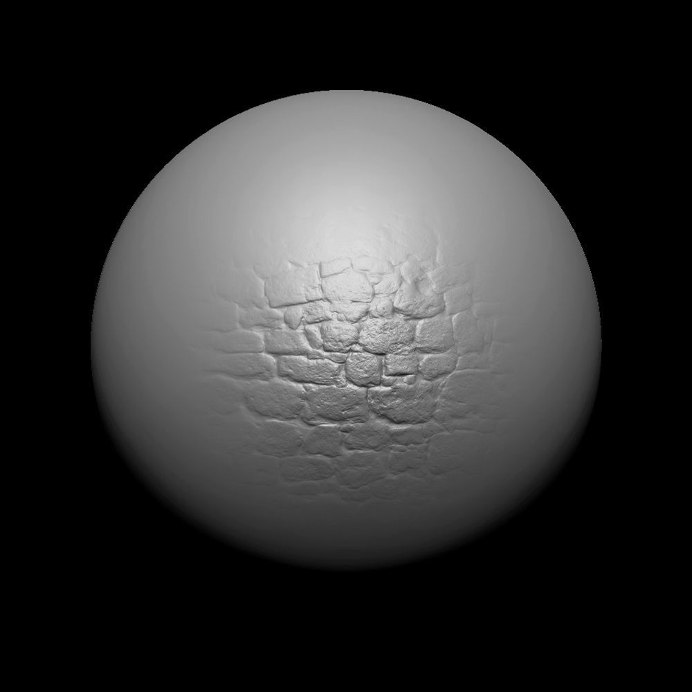 Zbrush Alpha Rock Wall Set01 Texture_8