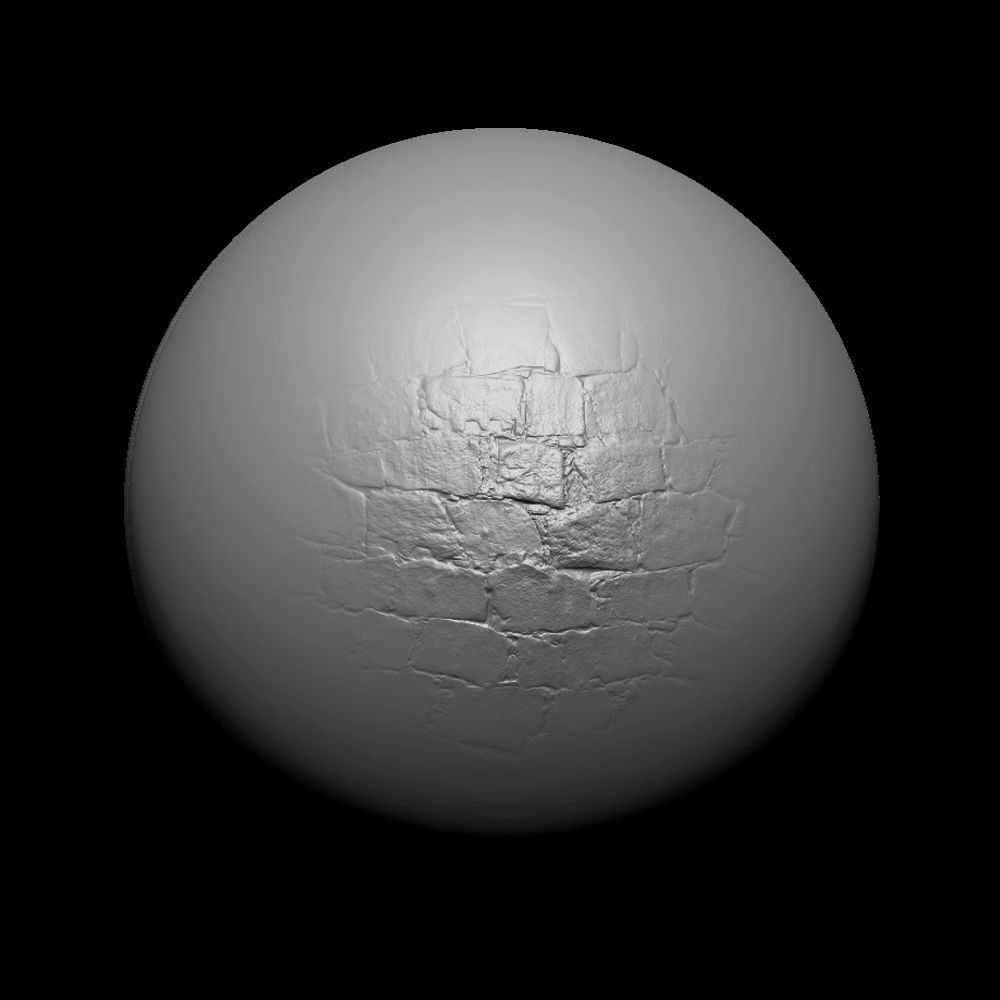 Zbrush Alpha Rock Wall Set01 Texture_17