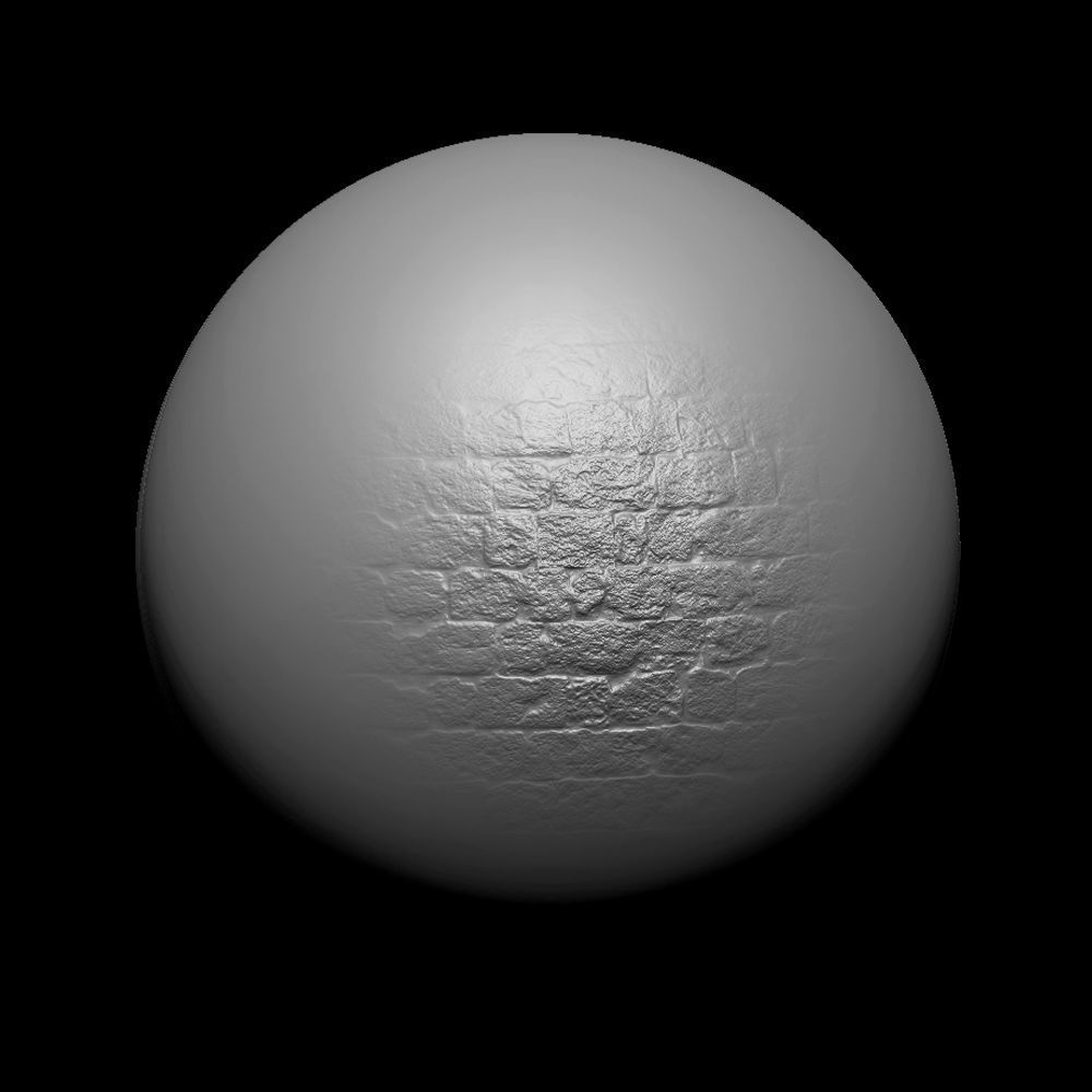 Zbrush Alpha Rock Wall Set01 Texture_21