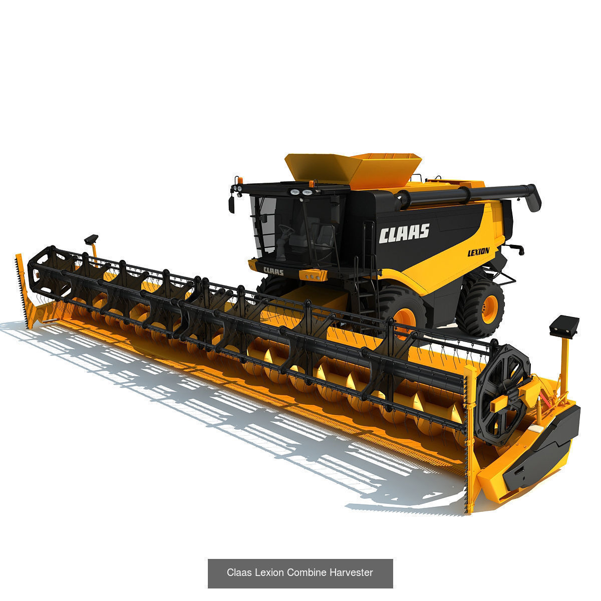 Combine and Harvesters Models 3D Model Collection_9