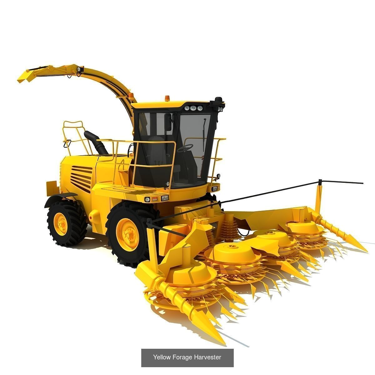 Combine and Harvesters Models 3D Model Collection_5