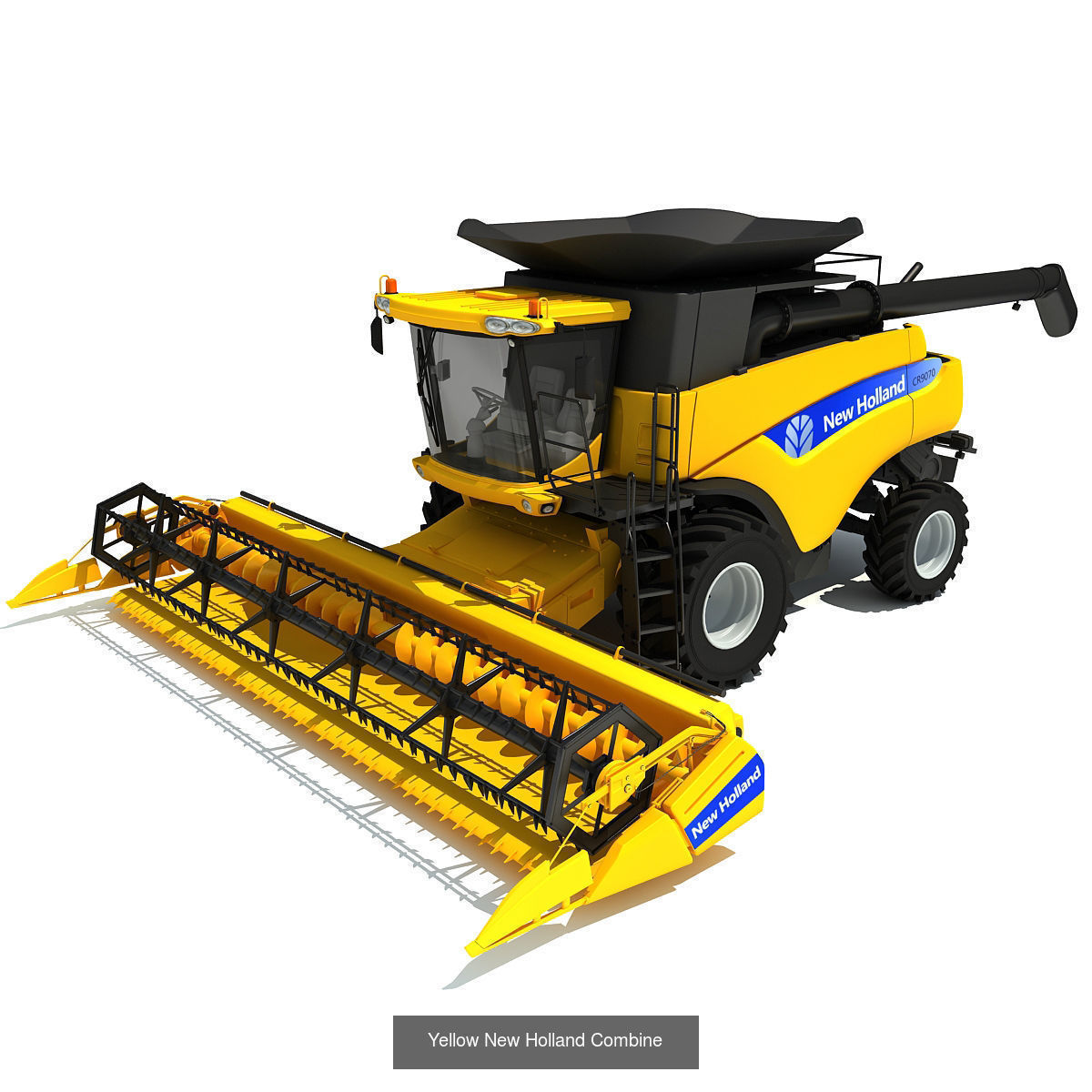 Combine and Harvesters Models 3D Model Collection_3