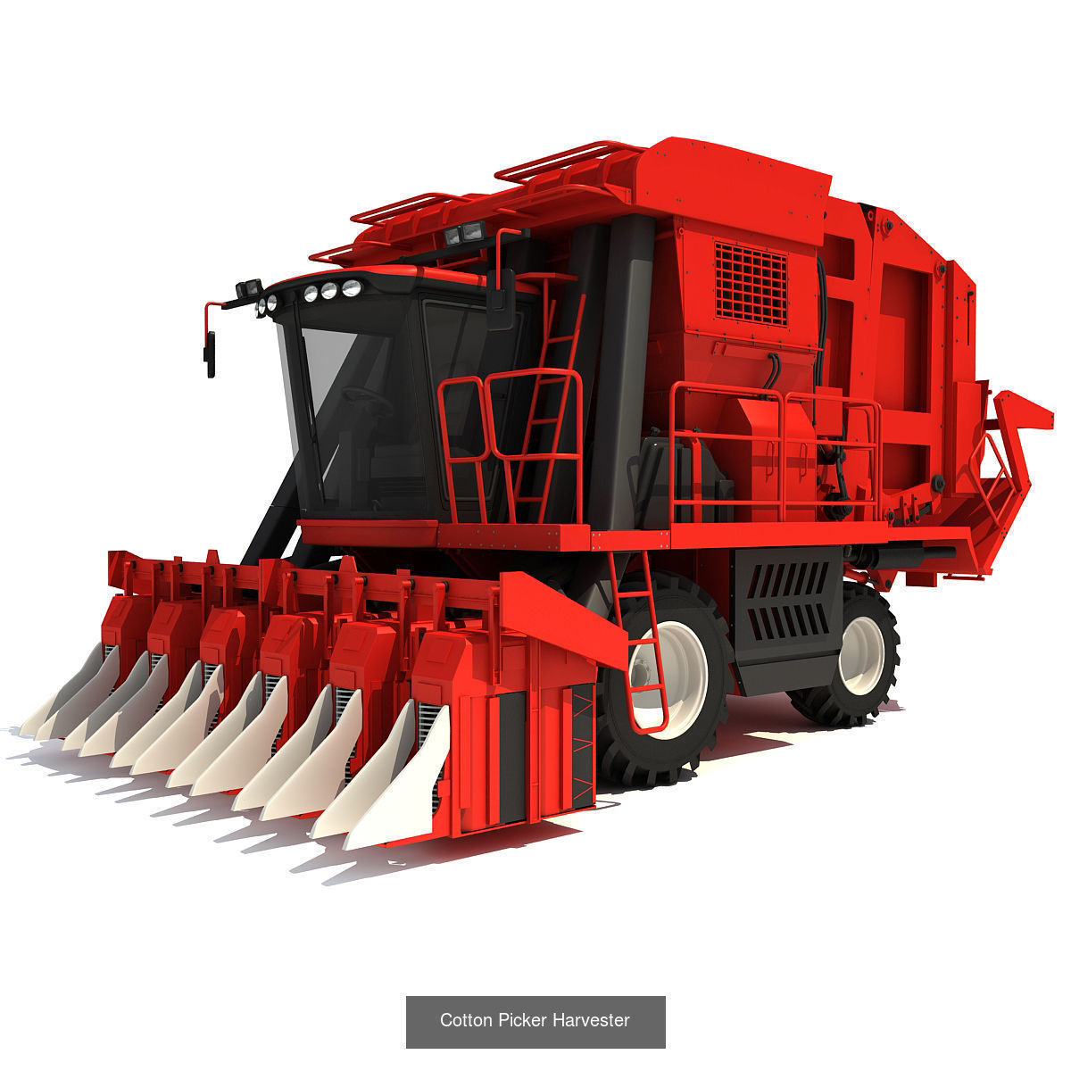 Combine and Harvesters Models 3D Model Collection_6